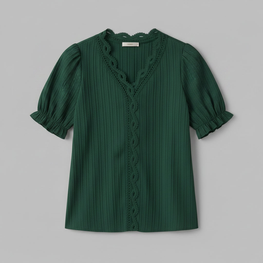 Astrid | Chemisier Femme Chic en Dentelle Été