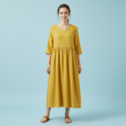 Robe Isabel | Robe Longue Femme Élégante et Confortable