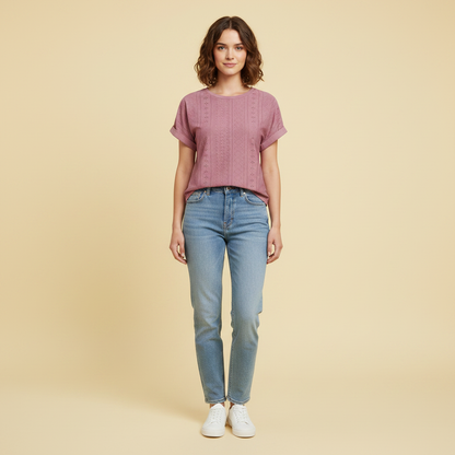 T Shirt Bella | T-shirt Décontracté Femme Blanc