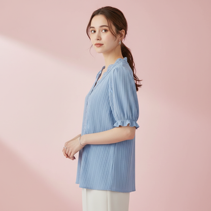 Astrid | Chemisier Femme Chic en Dentelle Été