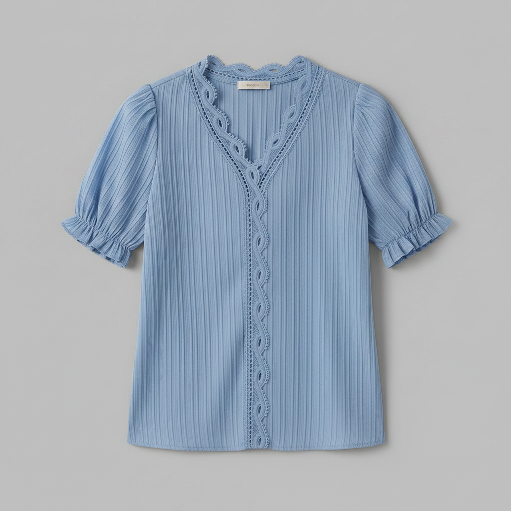 Astrid | Chemisier Femme Chic en Dentelle Été