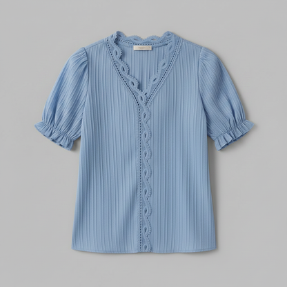 Astrid | Chemisier Femme Chic en Dentelle Été