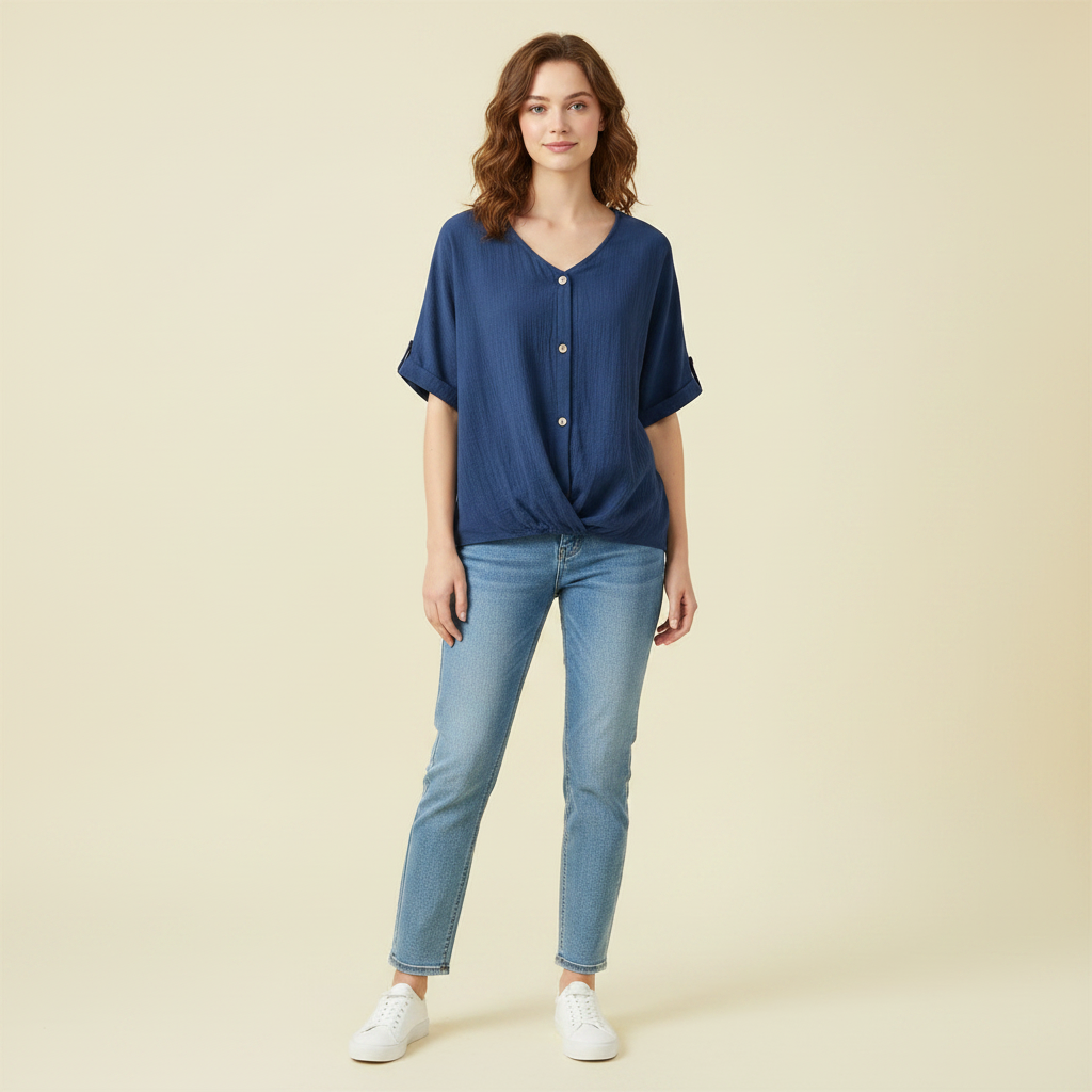 Chemisier Femme Élégant | Chemisier à Col V