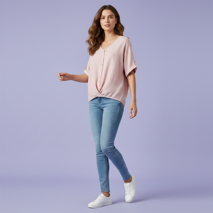Chemisier Femme Élégant | Chemisier à Col V
