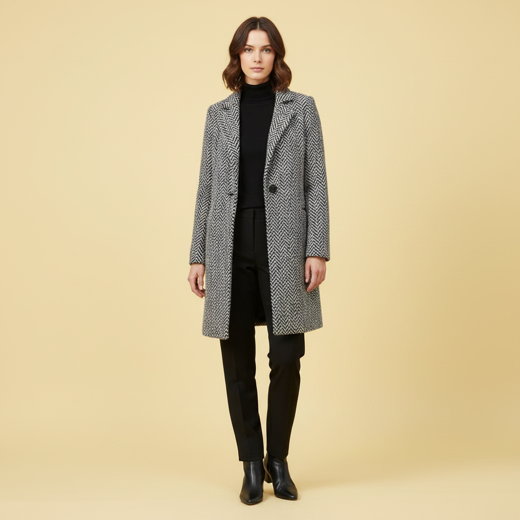 Manteau Long Femme Hiver en Laine Élégant | Vêtements Femme