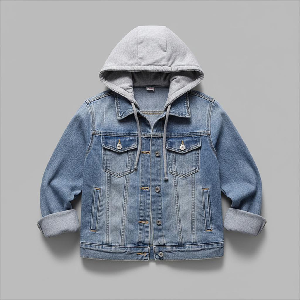 Veste En Jean Femme Avec Capuche Amovible | Veste Décontractée