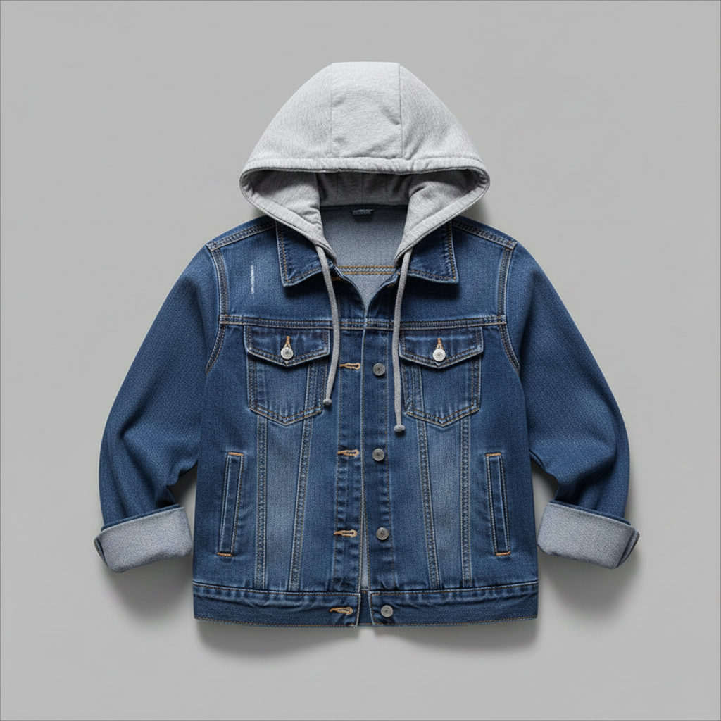 Veste En Jean Femme Avec Capuche Amovible | Veste Décontractée