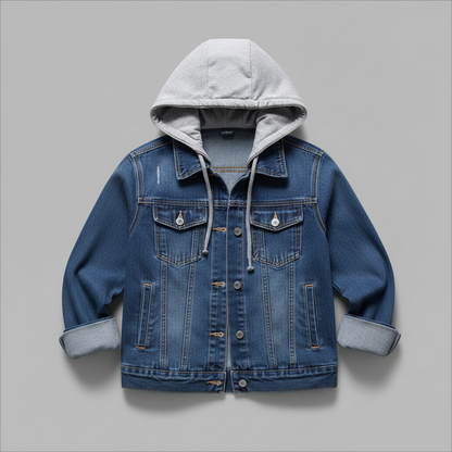 Veste En Jean Femme Avec Capuche Amovible | Veste Décontractée